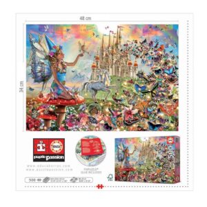 PUZZLE EDUCA X 500 HADAS Y MARIPOSAS COD 19247 - Imagen 3