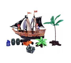 JUEGO SET BARCO PIRATA CON ACCESORIOS LUZ Y SONIDO COD 7718 - Imagen 3