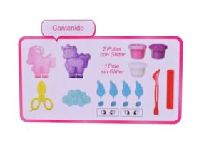 EL DUENDE AZUL MASA TIERNOS UNICORNIOS CON GLITER COD 7645 - Imagen 3