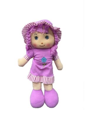 MUÑECA PEPONA FLOR DE TELA 50 CM COD IK006 VIOLETA