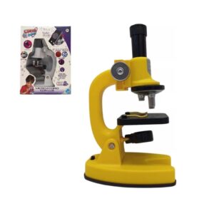 MICROSCOPIO CON LUZ CIENCIA KIDS EL DUENDE AZUL COD 7942 AMARILLO - Imagen 4