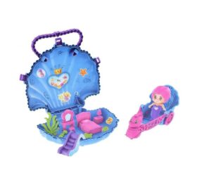 MUNECA SIRENA EN VALIJA FORMA DE OSTRA CON ACC COD 7680 - Imagen 3