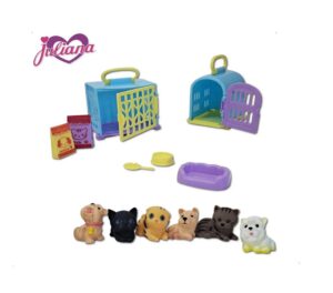 JULIANA PETS SET MASCOTAS X 6 CON ACCESORIOS COD JUL112 - Imagen 2