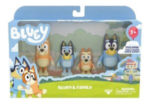 SET BLUEY FIGURAS ARTICULADAS X 4 BLUEY FAMILIA COD 17653