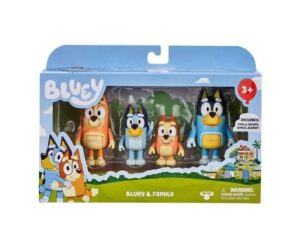 SET BLUEY FIGURAS ARTICULADAS X 4 VOYAGE EN FAMILLE COD 17653