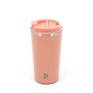 VASO TERMICO DISCOERY 500 ML CON TAPA ACERO INOX COD 18493 ROSA
