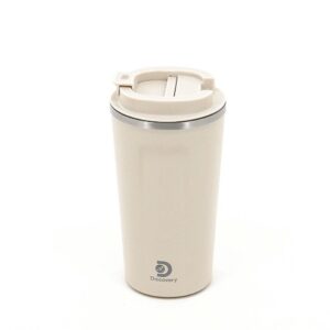 VASO TERMICO DISCOERY 500 ML CON TAPA ACERO INOX COD 18493 BEIGE