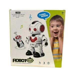 ROBOT BAILARIN RADIO CONTROL CON LUZ Y SONIDO COD 55623 ROJO - Imagen 4
