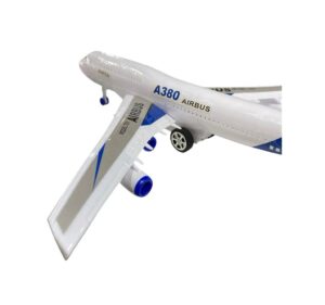 AVION DE PASAJEROS AIRBUS A380 CON LUZ Y SONIDO 40 CM COD 55778 - Imagen 3