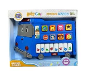 AUTUBUS MUSICAL  CON LUZ Y DIVERTIDOS SONIDOS COD 54469 AZUL