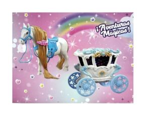 TINY PONY CON CARRUAJE AVENTURAS MAGICAS LUZ SONIDO COD 55145 - Imagen 3