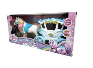 TINY PONY CON CARRUAJE AVENTURAS MAGICAS LUZ SONIDO COD 55145 - Imagen 4