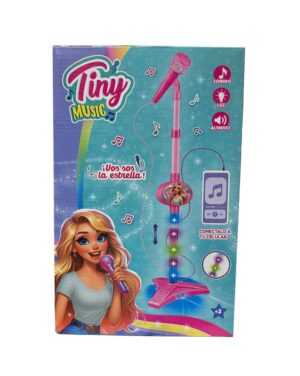 TINY MUSIC MICROFONO CON LUZ Y SONIDO COD 55167