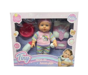 TINY BABY HORA DE HACER PIPI VAMOS A JUGAR COD 53729 BELU ROSA