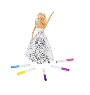 MUÑECA TINY PINTA SU VESTIDO DALE TU ESTILO COD 55035 NENA - Imagen 2