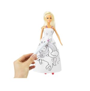 MUÑECA TINY PINTA SU VESTIDO DALE TU ESTILO COD 55035 UNICORNIO - Imagen 3