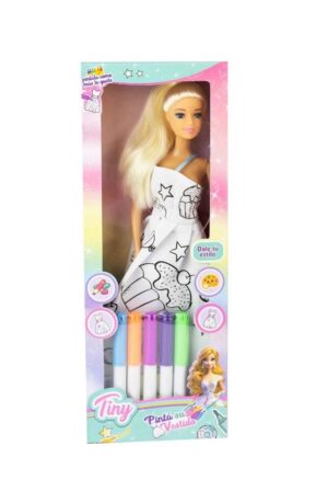 MUÑECA TINY PINTA SU VESTIDO DALE TU ESTILO COD 55035 CUPCAKE