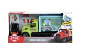 CAMION TRANSPORTADOR A FRICCION 22 CM COD 744018 VERDE
