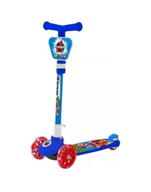 MONOPATIN PLEGABLE AVENGERS CON LUCES COD 12216 AZUL