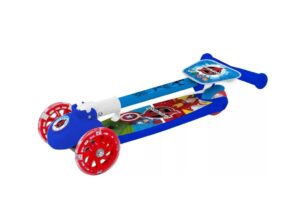 MONOPATIN PLEGABLE AVENGERS CON LUCES COD 12216 AZUL - Imagen 2