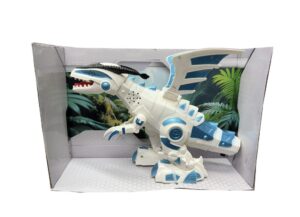 DRAGON ROBOT X-DINO LUZ SONIDO Y MOVIMIENTO COD 55439 BLANCO - Imagen 2