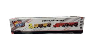 CAMION CONTENEDOR DOBLE A FRICCION GO SPEED COD 55410 AZUL - Imagen 2