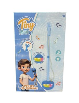 TINY MUSIC MICROFONO DE PIE CON LUZ Y SONIDO COD 55966