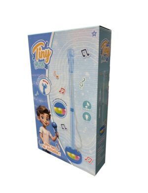 TINY MUSIC MICROFONO DE PIE CON LUZ Y SONIDO COD 55966 - Imagen 2