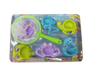 JUEGO SET DE PESCA CON RED ANIMALES X 6 COD 55881 - Imagen 2
