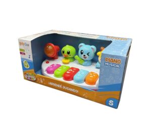 PIANO MUSICAL ANIMALITOS CON LUZ Y SONIDO BABY GUS COD 55492 - Imagen 2