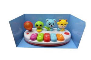 PIANO MUSICAL ANIMALITOS CON LUZ Y SONIDO BABY GUS COD 55492 - Imagen 3