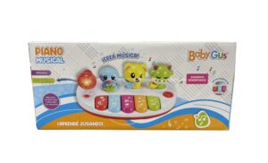 PIANO MUSICAL ANIMALITOS CON LUZ Y SONIDO BABY GUS COD 55492 - Imagen 4
