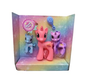 TINY PONY MUNDO MAGICO X 3 PARA PEINAR COD 54358 ROSA - Imagen 2