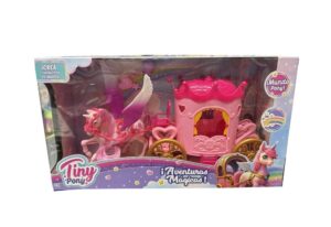 TINY UNICORNIO CON CARRUAJE AVENTURAS MAGICAS COD 55834 ROSA