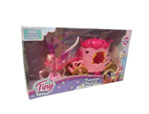 TINY UNICORNIO CON CARRUAJE AVENTURAS MAGICAS COD 55834 ROSA - Imagen 2