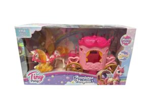 TINY UNICORNIO CON CARRUAJE AVENTURAS MAGICAS COD 55834 BLANCO