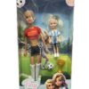 MUÑECA TINY Y LUCY FUTBOLISTAS CON PELOTA Y COPA COD 55854 NARAN