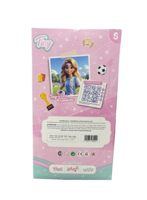 MUÑECA TINY Y LUCY FUTBOLISTAS CON PELOTA Y COPA COD 55854 CELES - Imagen 3