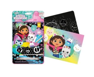SCRATCH WOW CON LAPIZ RASPA Y COLOREA COD 00535 GABBYS - Imagen 2