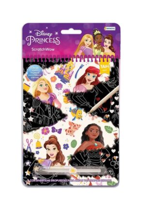 SCRATCH WOW CON LAPIZ RASPA Y COLOREA COD 00535 PRINCESAS