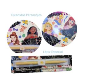 SCRATCH WOW CON LAPIZ RASPA Y COLOREA COD 00535 PRINCESAS - Imagen 3