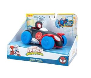 SPIDEY AMAZING FRIENDS VEHICULO PULL BACK C/ FIGURA COD SNF0014 MORALES