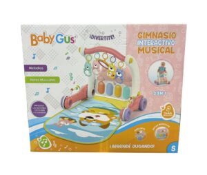 GIMNASIO INTERACTIVO 2 EN 1 ANDADOR LUZ Y SONIDO COD 55731 ROSA
