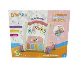 GIMNASIO INTERACTIVO 2 EN 1 ANDADOR LUZ Y SONIDO COD 55731 ROSA - Imagen 3