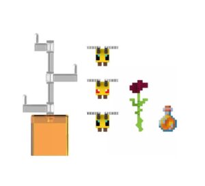 MINECRAFT FIGURA CON ACCESORIOS COD GTP08 ABEJAS - Imagen 2