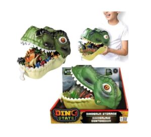 DINO STATE CABEZA DINOSAURIO CONTENEDOR CON 18 ACC COD DS019 - Imagen 3