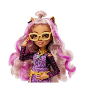 MUÑECA MONSTER HIGH CLAWDEEN WOLF CON ACCESORIOS COD HHK52 - Imagen 4