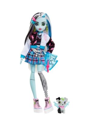 MUÑECA MONSTER HIGH FRANKIE STEIN CON ACCESORIOS COD HHK53 - Imagen 2