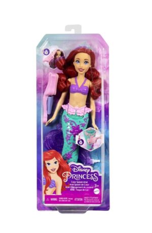 MUÑECA DISNEY PRINCESA ARIEL COLOR SPLASH COD HLW00
