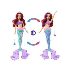 MUÑECA DISNEY PRINCESA ARIEL COLOR SPLASH COD HLW00 - Imagen 3
